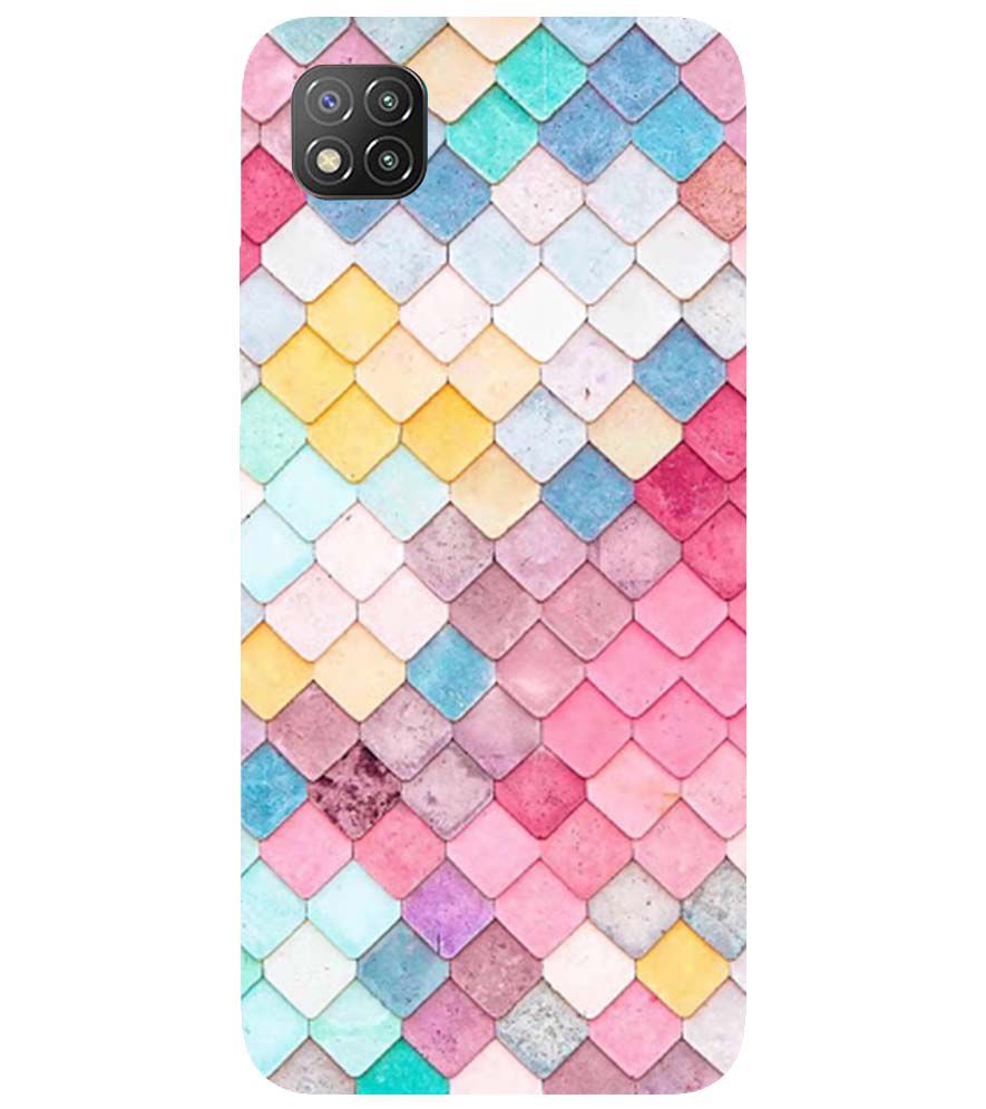 PS1310-Colorful Pastel Back Cover for Xiaomi Poco C3