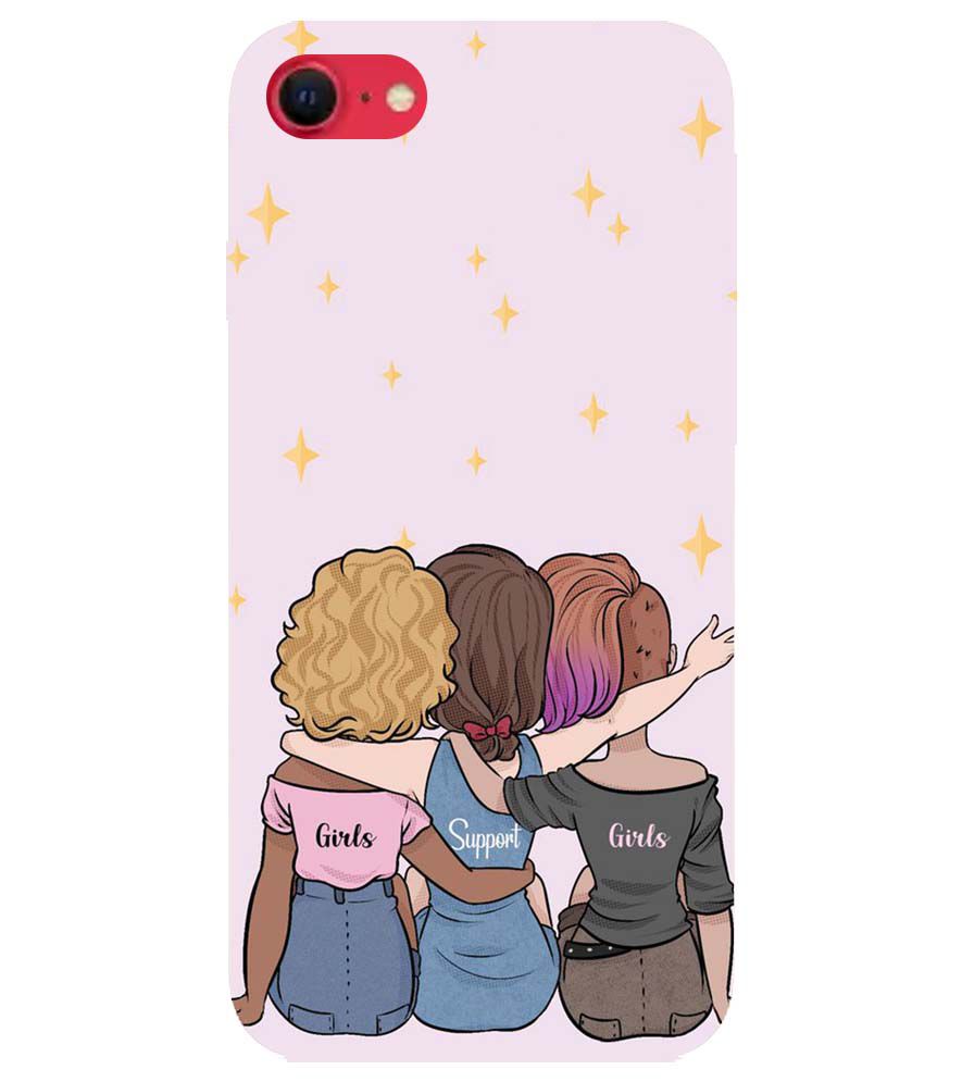 PS1313-Girls Support Girls Back Cover for Apple iPhone SE (2020)
