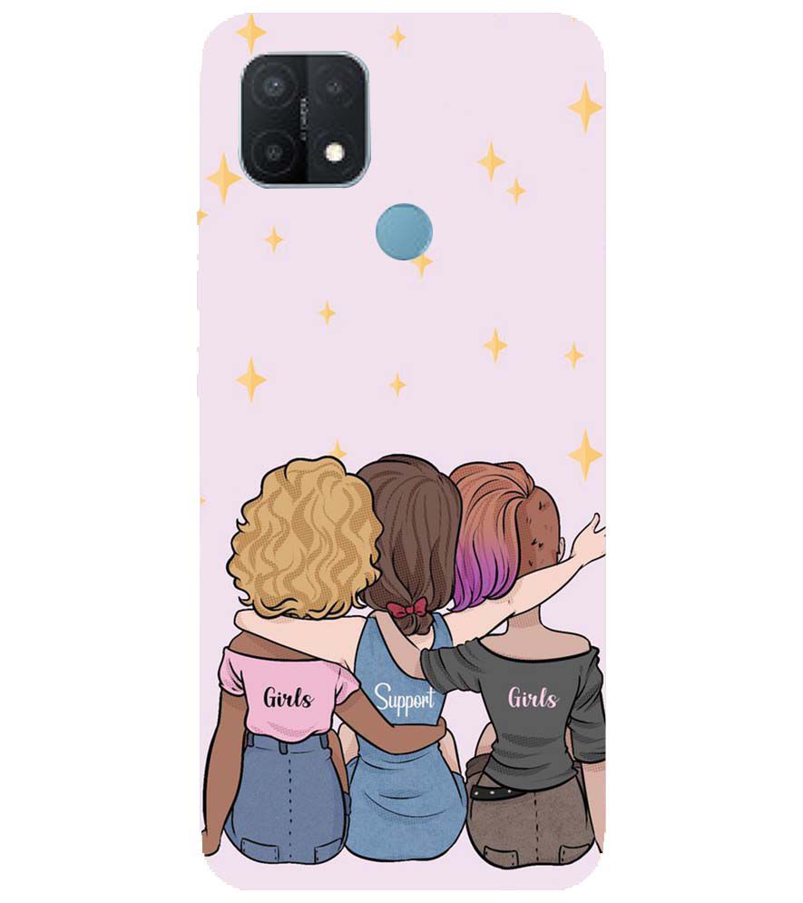 PS1313-Girls Support Girls Back Cover for Oppo A15 and Oppo A15s