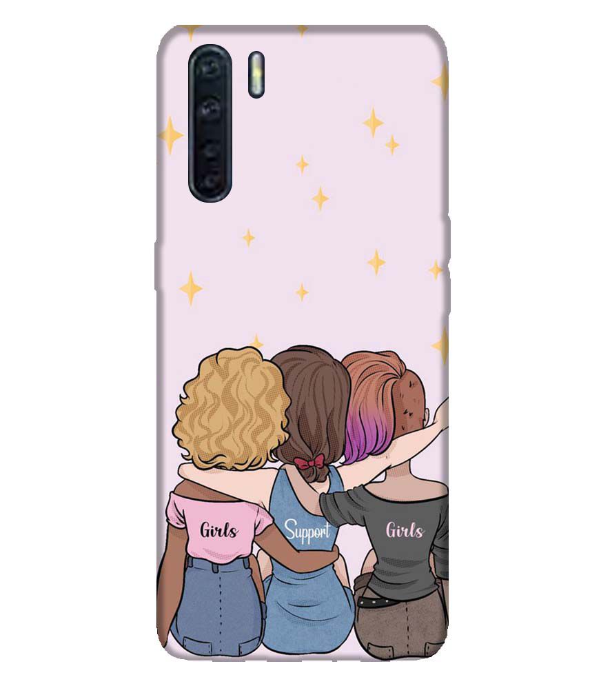PS1313-Girls Support Girls Back Cover for Oppo A91