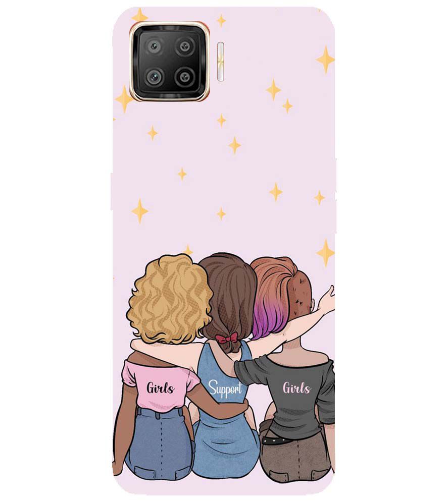 PS1313-Girls Support Girls Back Cover for Oppo F17