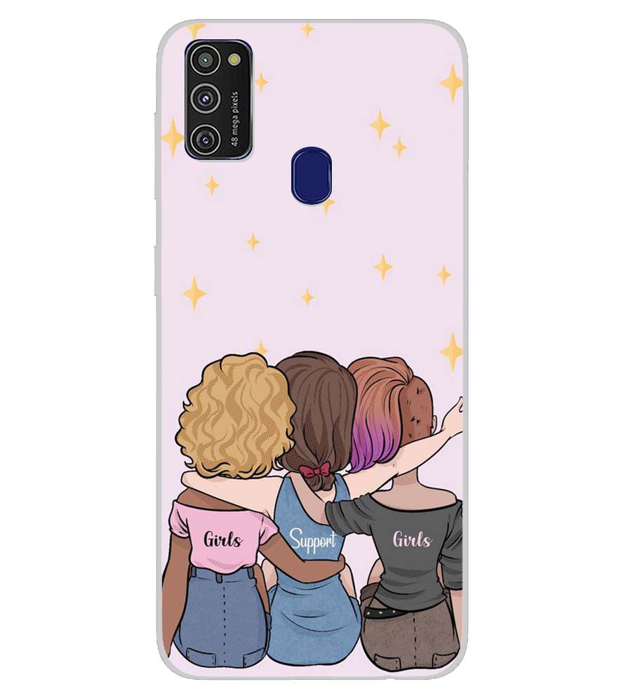 PS1313-Girls Support Girls Back Cover for Samsung Galaxy M21