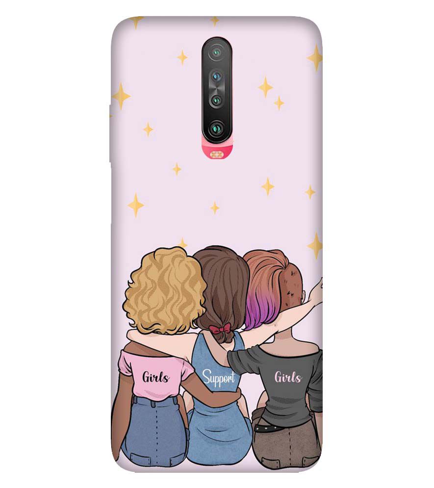 PS1313-Girls Support Girls Back Cover for Xiaomi Redmi K30