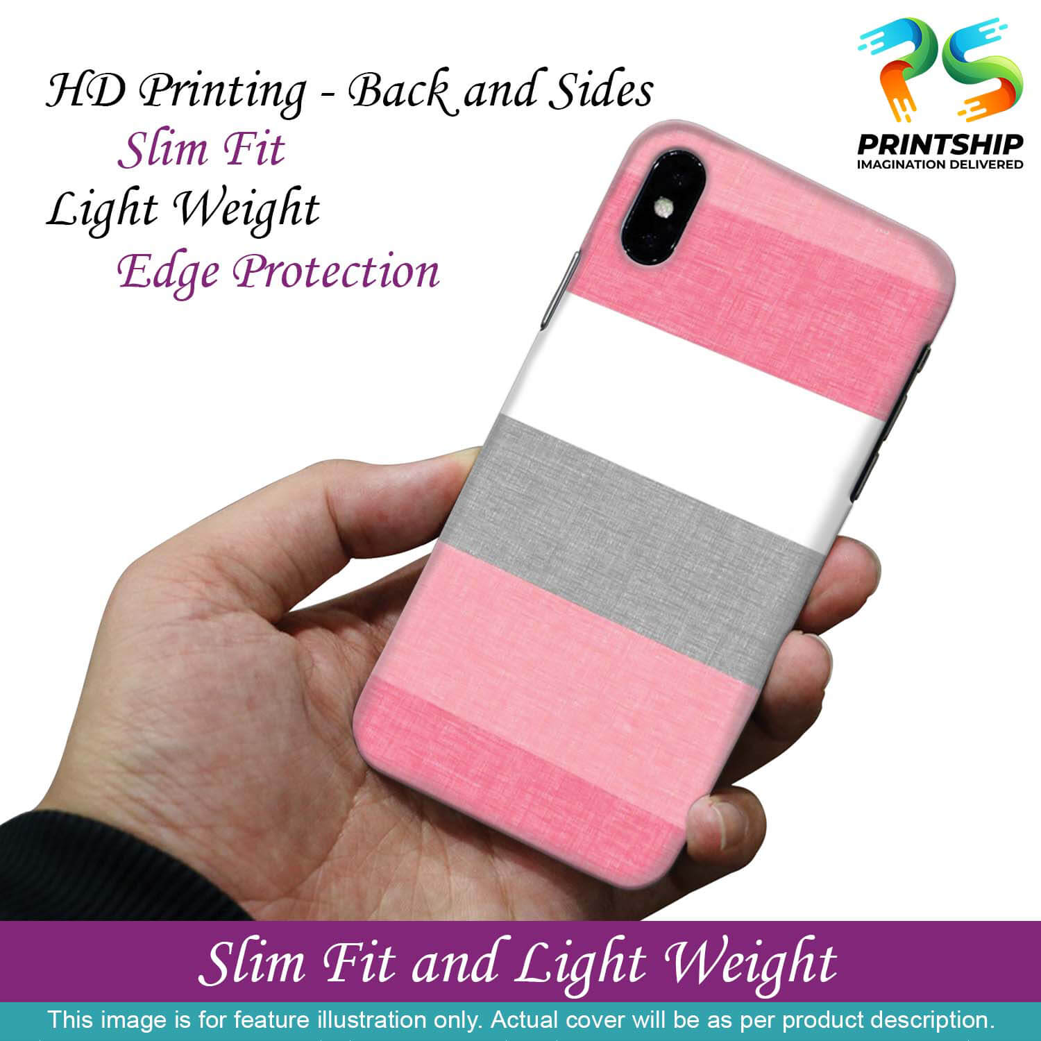PS1314-Pinky Premium Pattern Back Cover for vivo X50