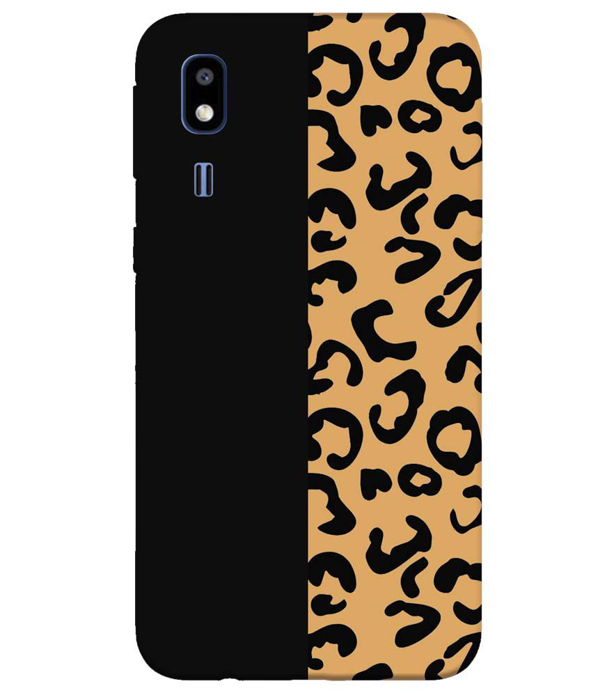 PS1315-Animal Black Pattern Back Cover for Samsung Galaxy A2 Core