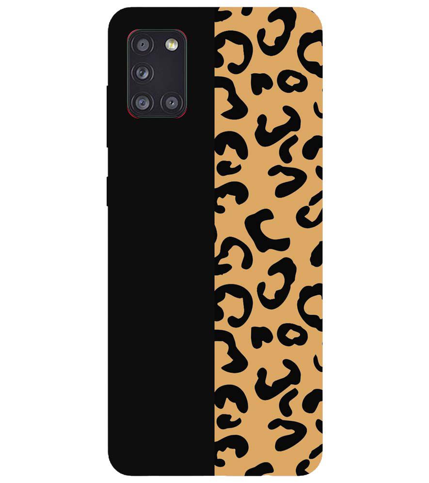 PS1315-Animal Black Pattern Back Cover for Samsung Galaxy A31