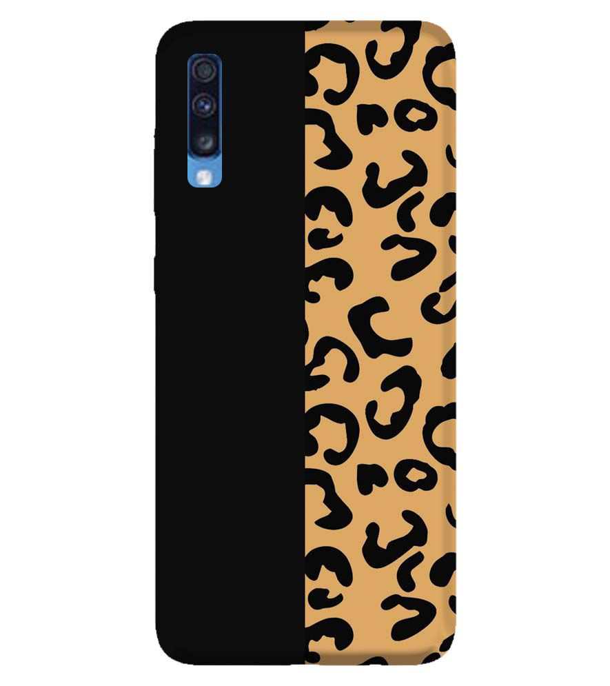 PS1315-Animal Black Pattern Back Cover for Samsung Galaxy A70