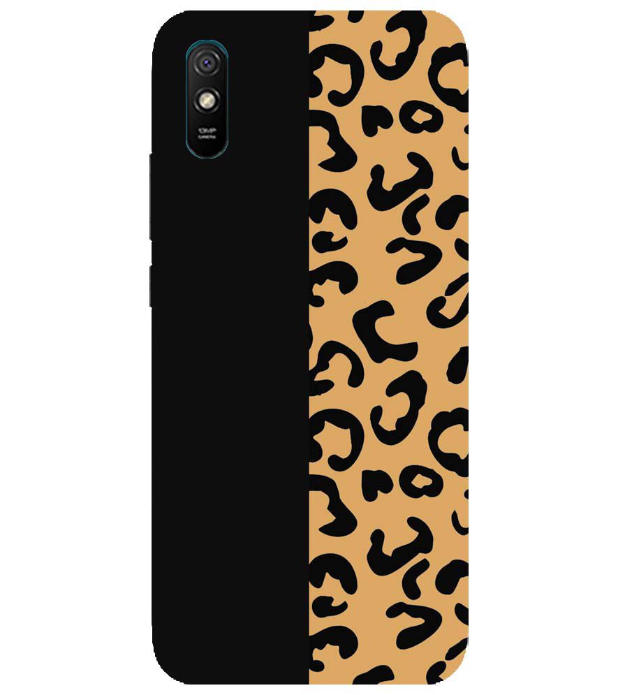 PS1315-Animal Black Pattern Back Cover for Xiaomi Redmi 9i