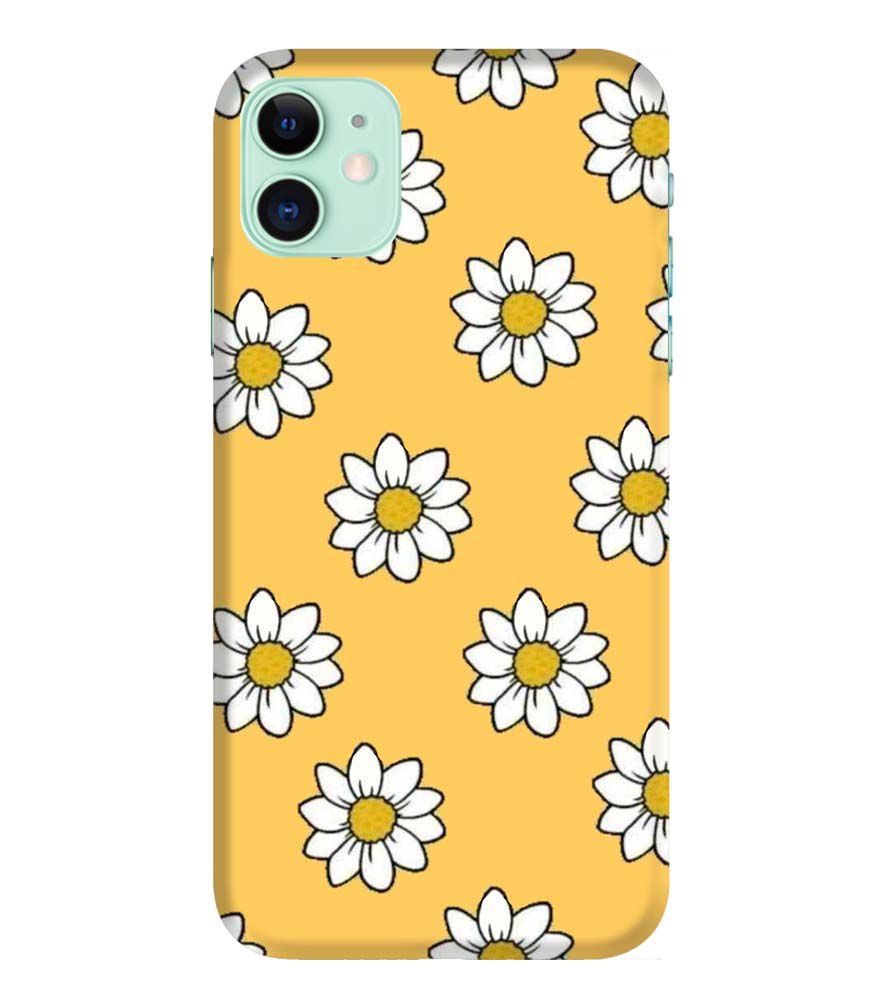 PS1316-White Sunflower Back Cover for Apple iPhone 11