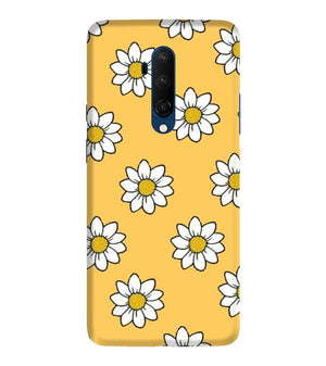 PS1316-White Sunflower Back Cover for OnePlus 7T Pro
