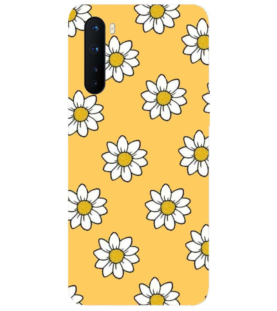 PS1316-White Sunflower Back Cover for OnePlus Nord