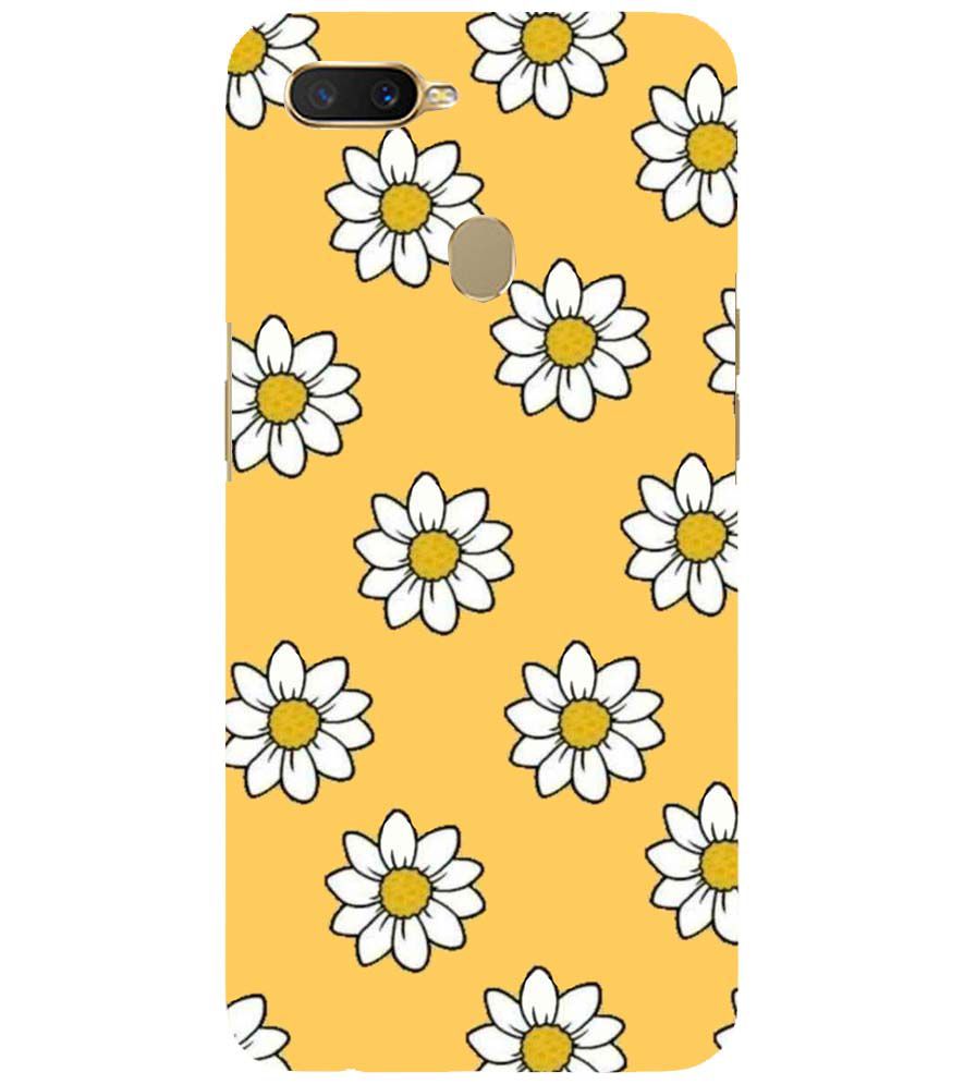 PS1316-White Sunflower Back Cover for Oppo A11K