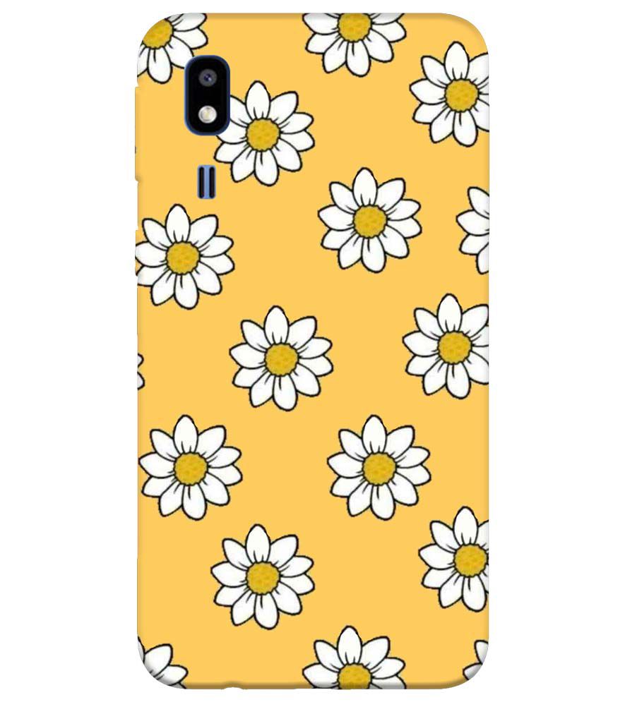 PS1316-White Sunflower Back Cover for Samsung Galaxy A2 Core