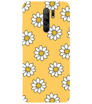 PS1316-White Sunflower Back Cover for Xiaomi Poco M2