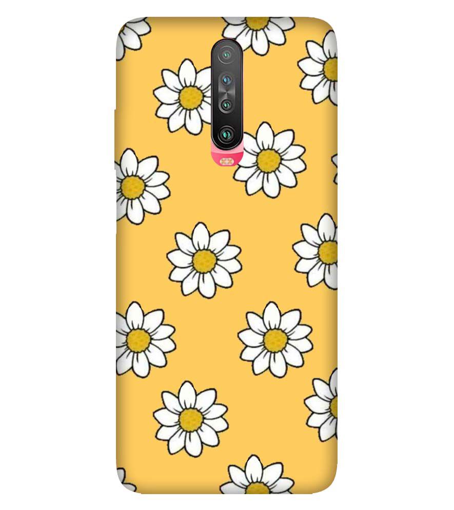 PS1316-White Sunflower Back Cover for Xiaomi Redmi K30
