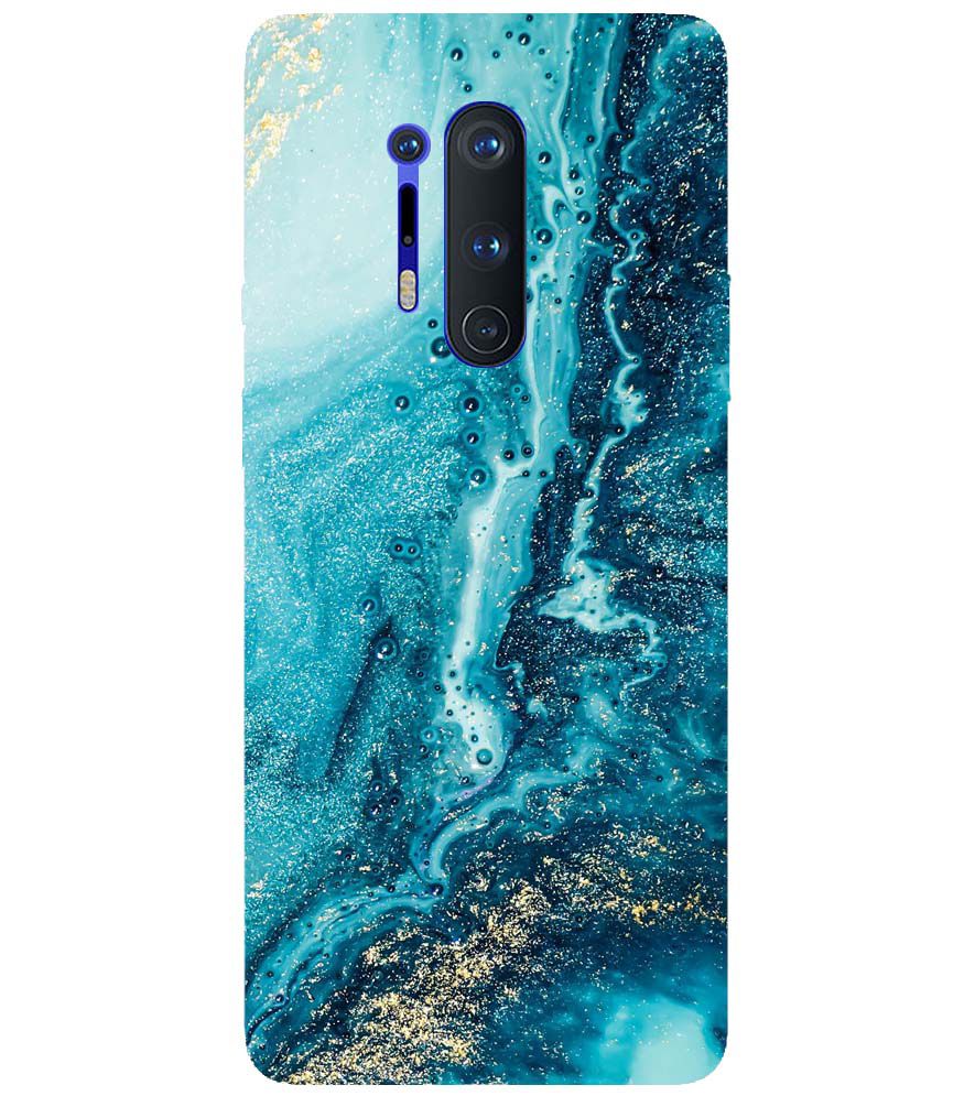 PS1317-Blue Marbles Back Cover for OnePlus 8 Pro