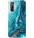 PS1317-Blue Marbles Back Cover for Realme 7
