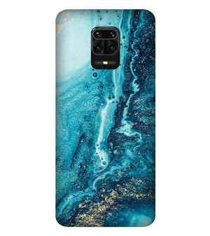 PS1317-Blue Marbles Back Cover for Xiaomi Redmi Note 9 Pro Max