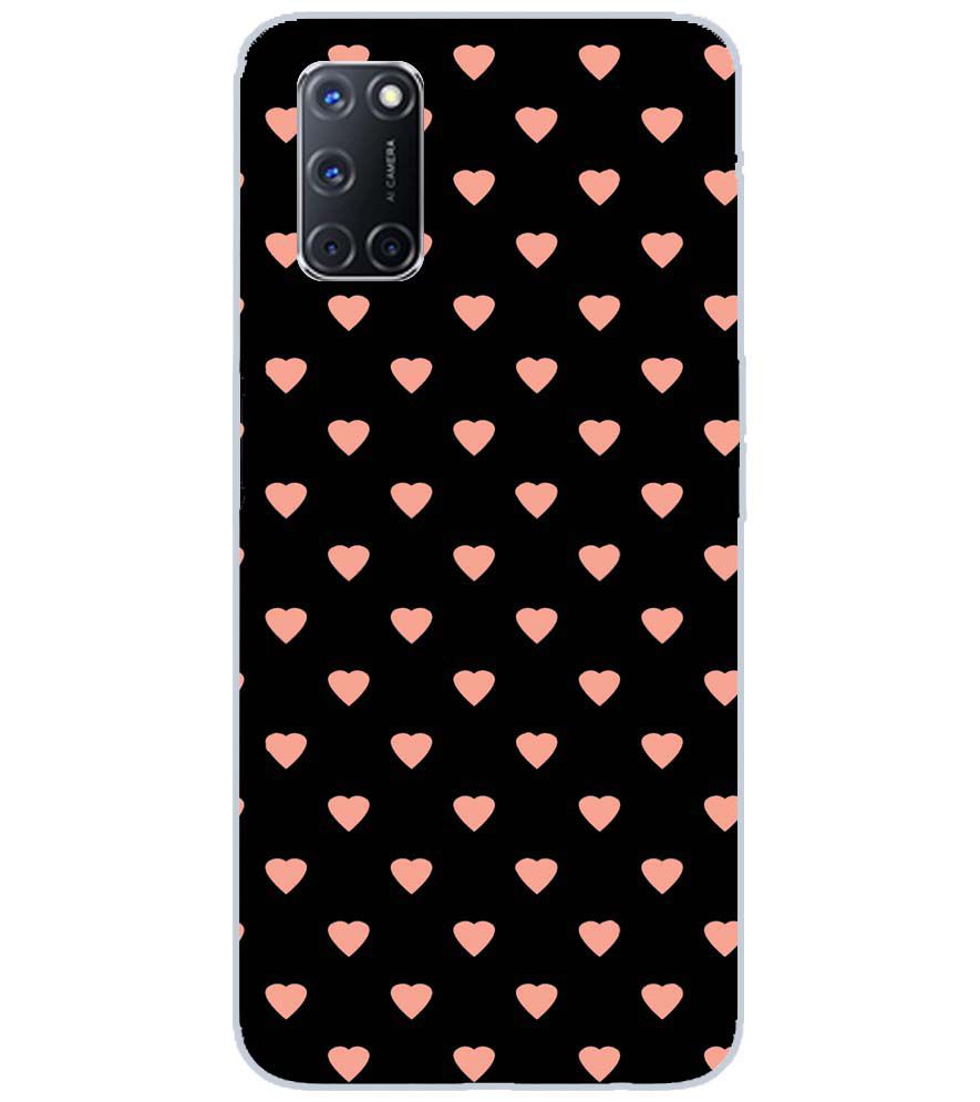 PS1318-Hearts All Over Back Cover for Oppo A52
