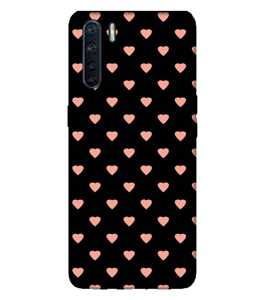 PS1318-Hearts All Over Back Cover for Oppo A91