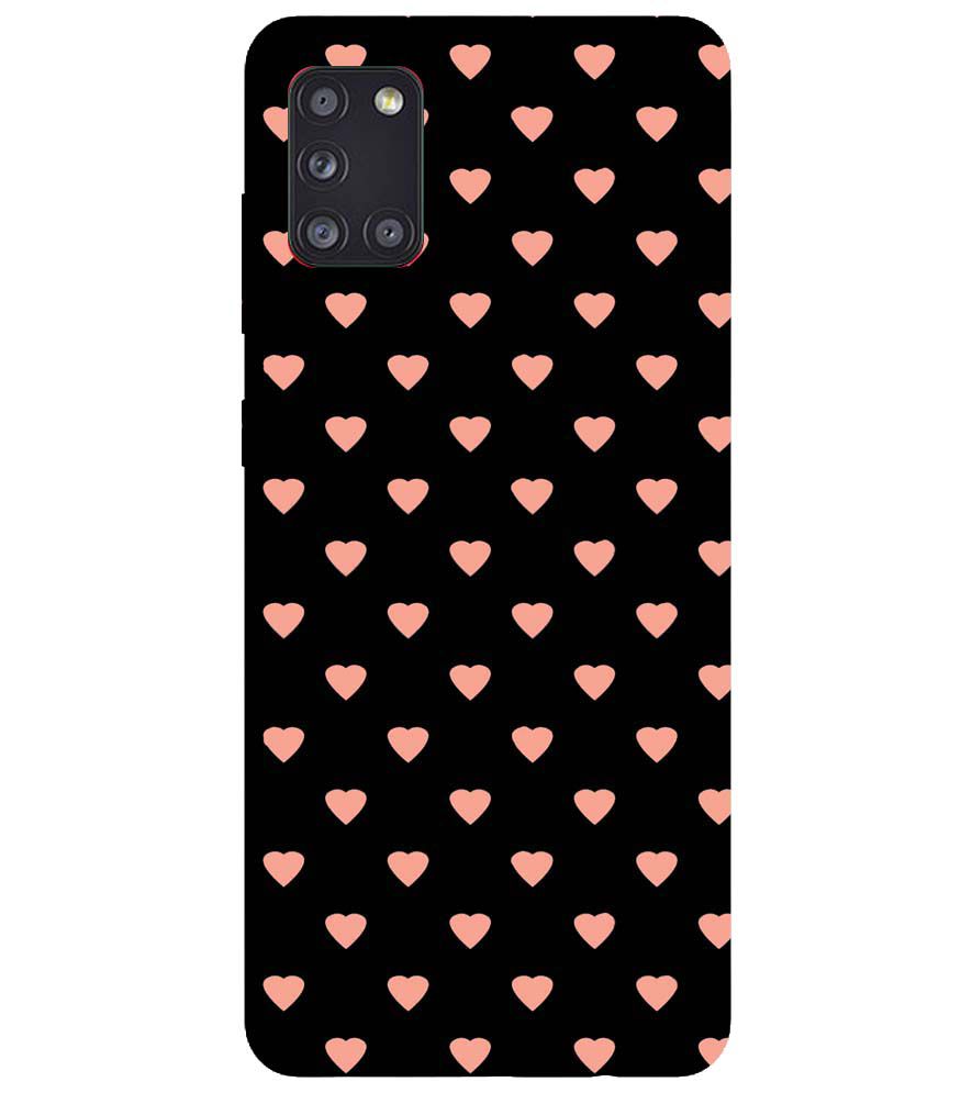 PS1318-Hearts All Over Back Cover for Samsung Galaxy A31