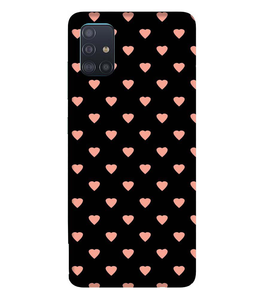 PS1318-Hearts All Over Back Cover for Samsung Galaxy A51