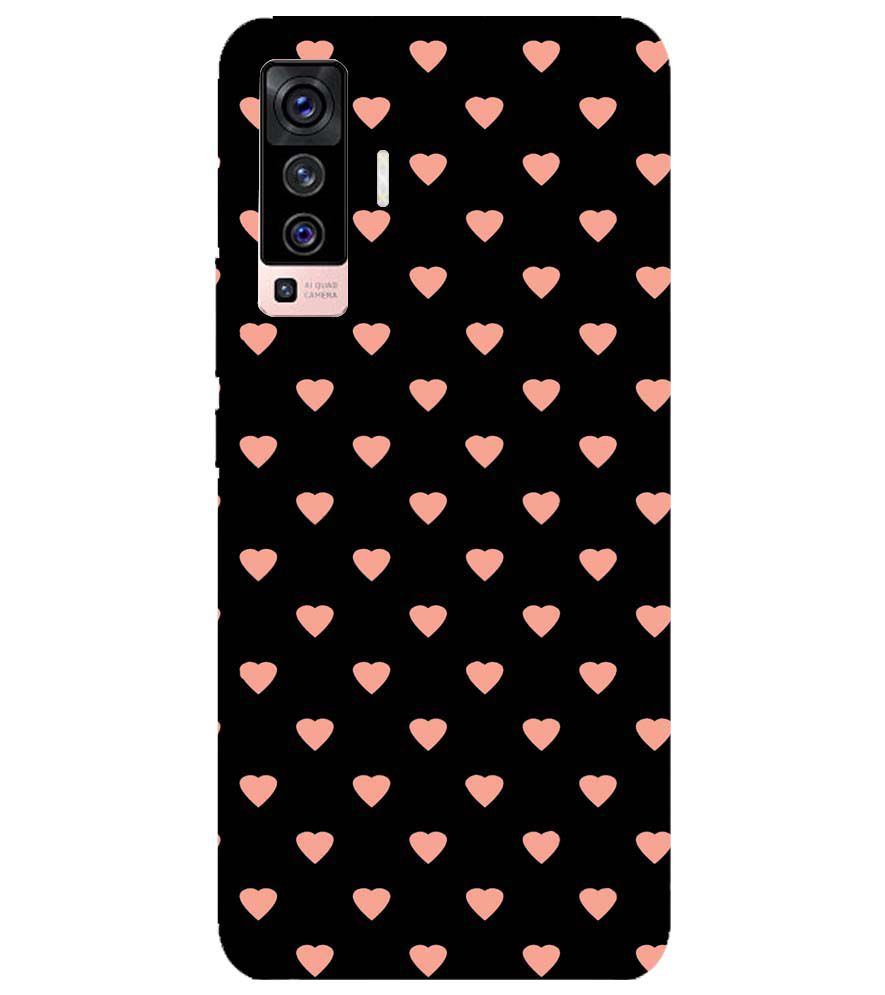 PS1318-Hearts All Over Back Cover for vivo X50