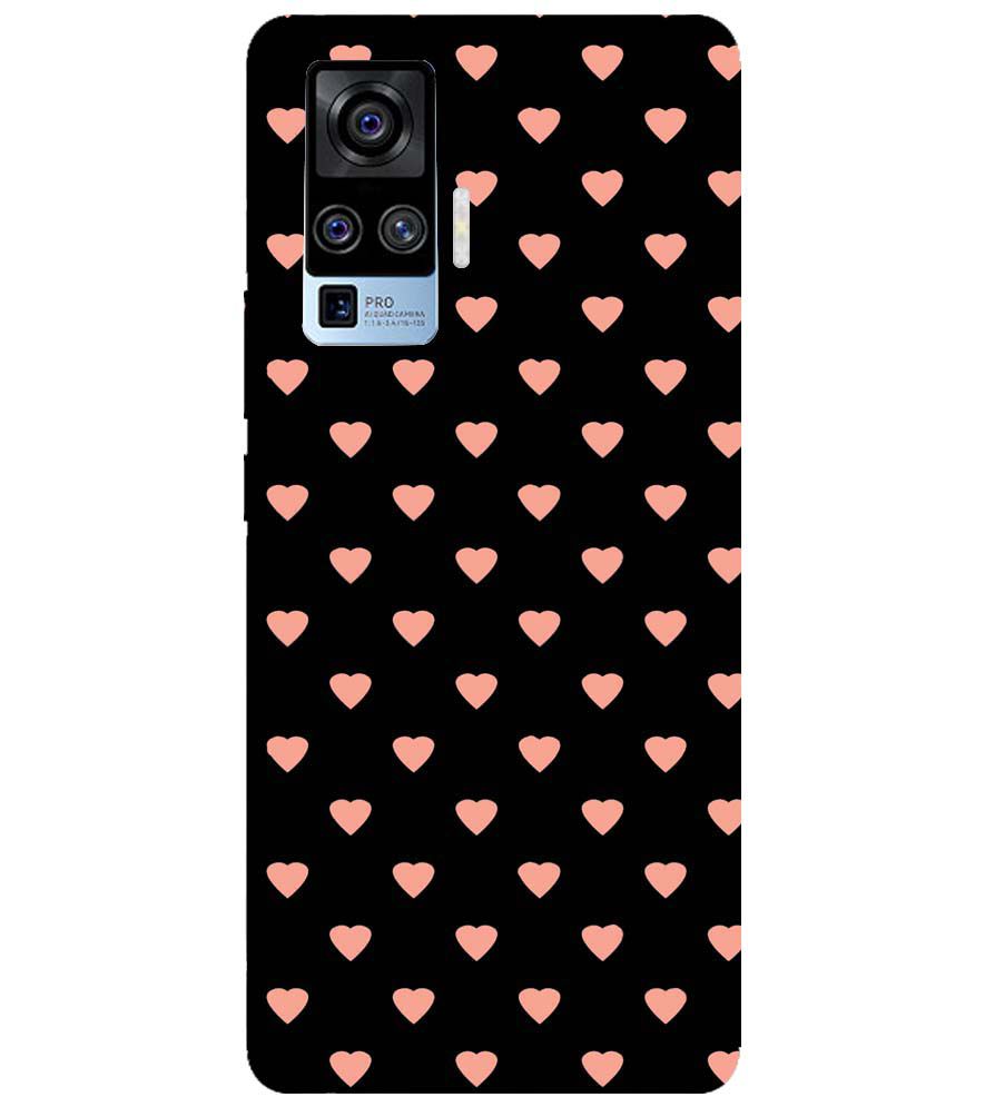 PS1318-Hearts All Over Back Cover for vivo X50 Pro