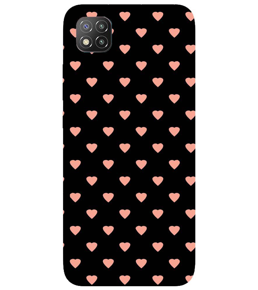 PS1318-Hearts All Over Back Cover for Xiaomi Poco C3