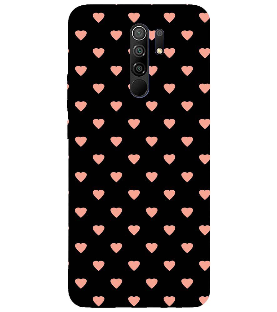 PS1318-Hearts All Over Back Cover for Xiaomi Poco M2