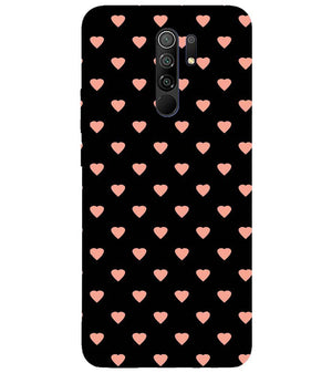 PS1318-Hearts All Over Back Cover for Xiaomi Poco M2