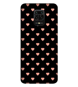 PS1318-Hearts All Over Back Cover for Xiaomi Redmi Note 9 Pro Max