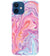 PS1319-Pink Premium Marble Back Cover for Apple iPhone 12 Mini