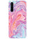 PS1319-Pink Premium Marble Back Cover for OnePlus Nord