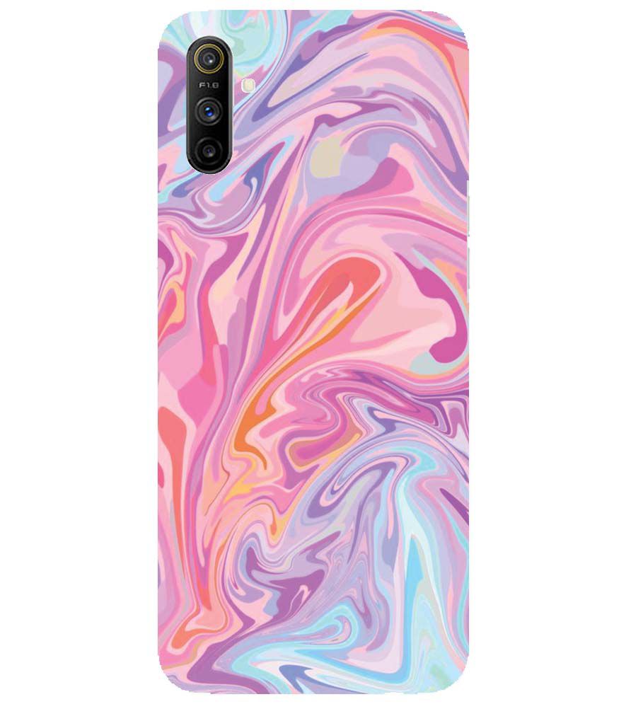 PS1319-Pink Premium Marble Back Cover for Realme Narzo 10A