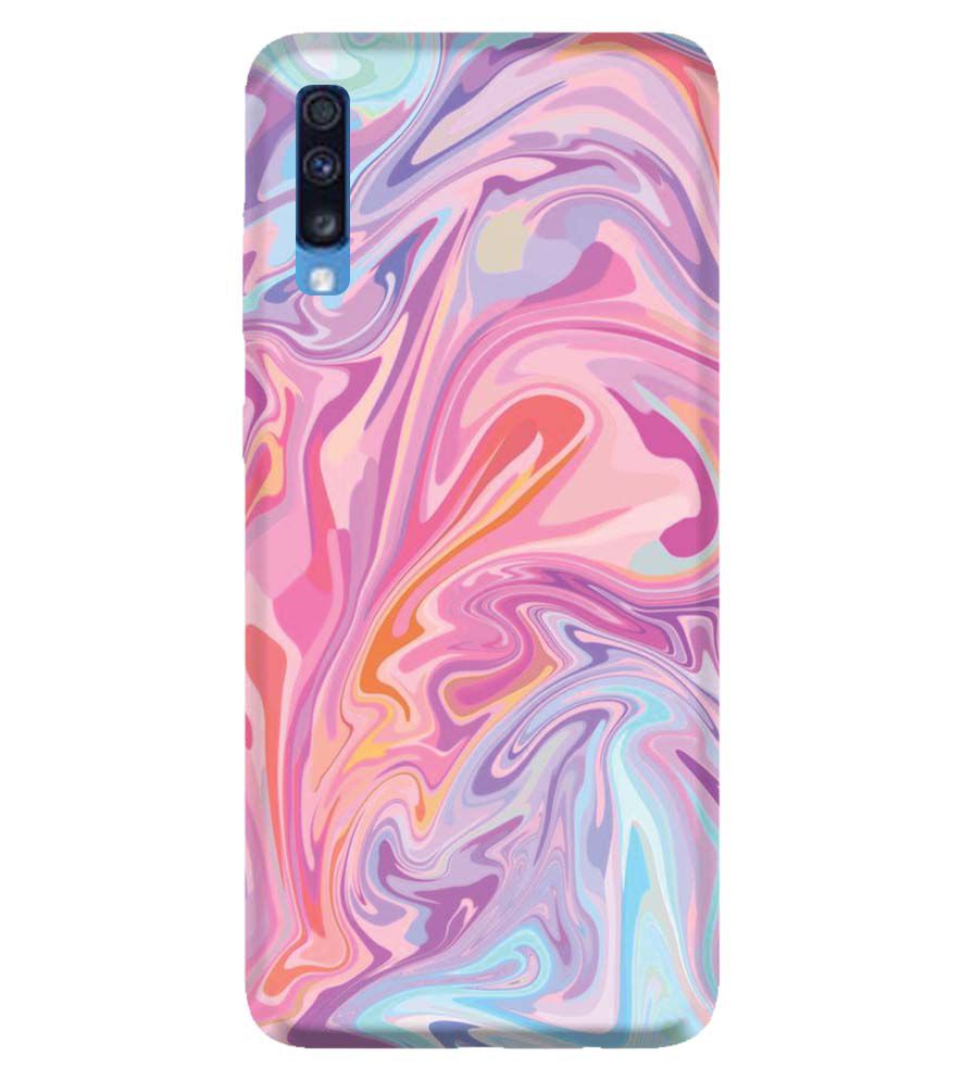 PS1319-Pink Premium Marble Back Cover for Samsung Galaxy A70