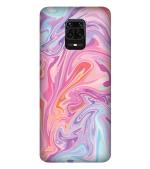 PS1319-Pink Premium Marble Back Cover for Xiaomi Redmi Note 9 Pro Max