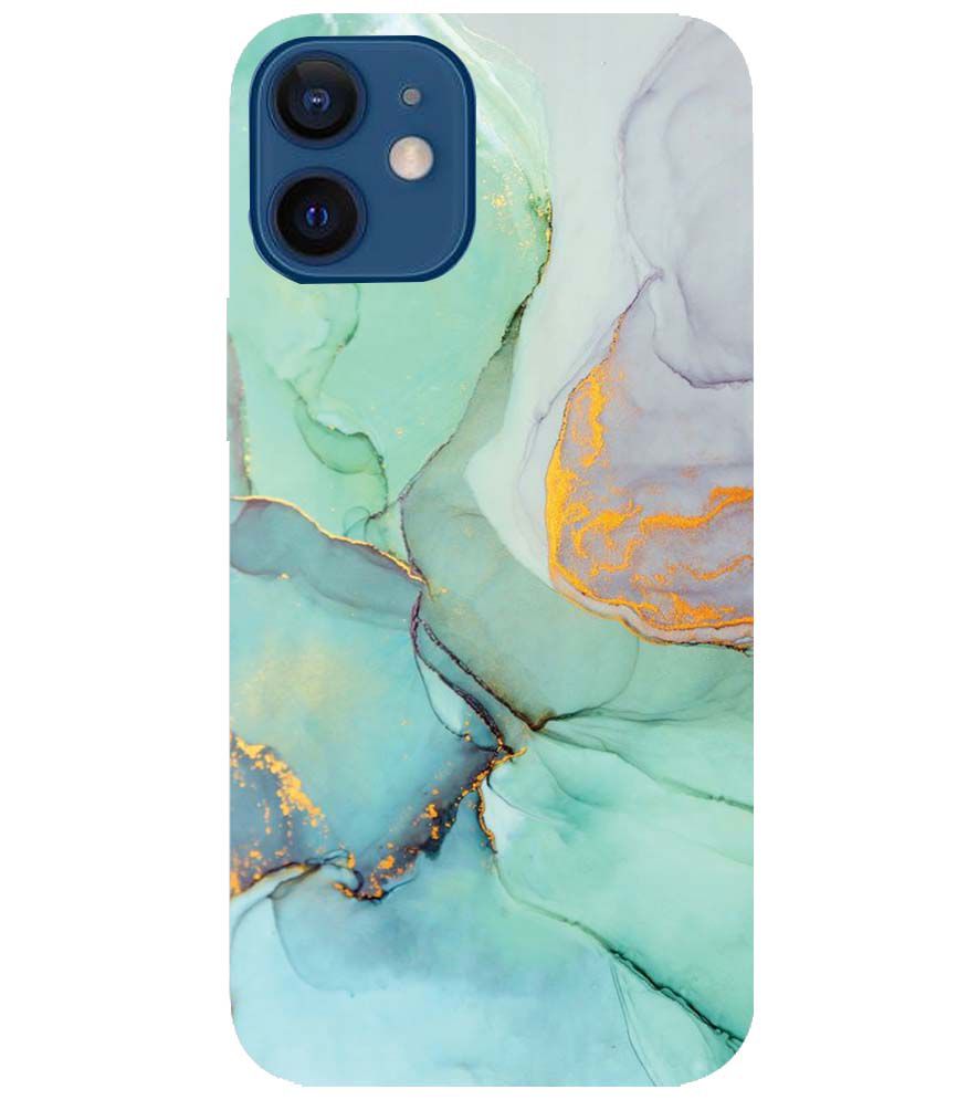 PS1320-Green Marble Premium Back Cover for Apple iPhone 12 Mini
