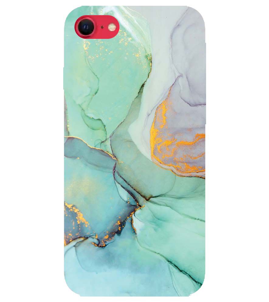 PS1320-Green Marble Premium Back Cover for Apple iPhone SE (2020)