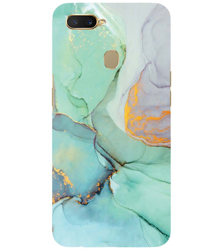PS1320-Green Marble Premium Back Cover for Oppo A11K