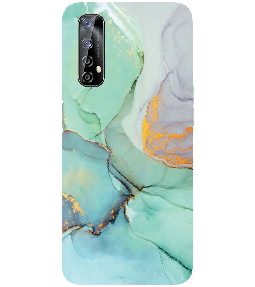 PS1320-Green Marble Premium Back Cover for Realme 7