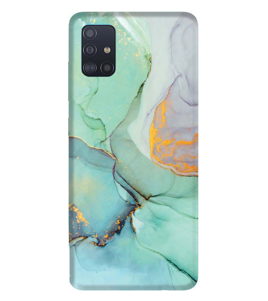 PS1320-Green Marble Premium Back Cover for Samsung Galaxy A51