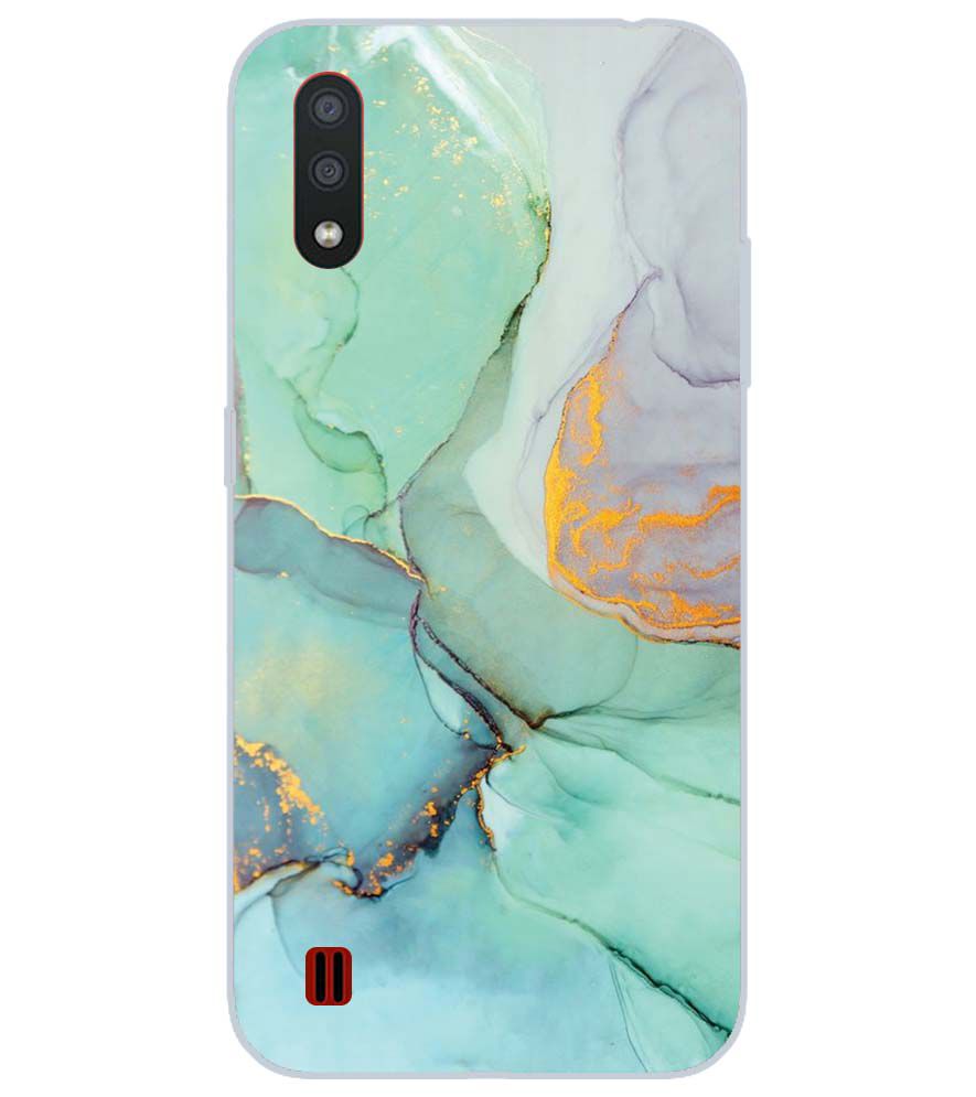 PS1320-Green Marble Premium Back Cover for Samsung Galaxy M01