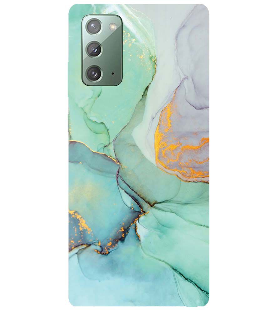 PS1320-Green Marble Premium Back Cover for Samsung Galaxy Note20
