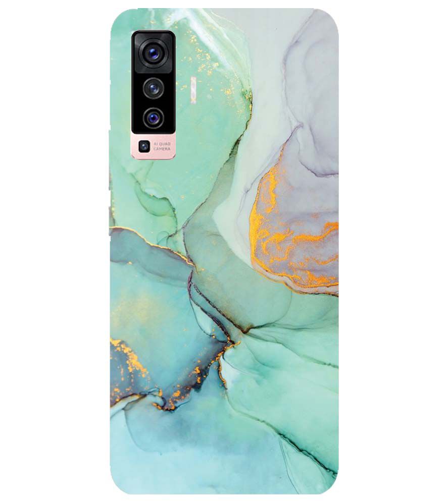 PS1320-Green Marble Premium Back Cover for vivo X50