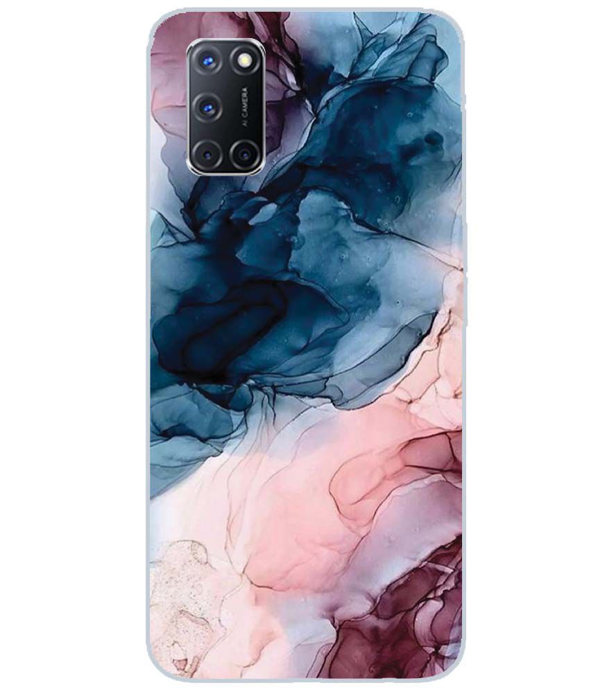 PS1323-Premium Marbles Back Cover for Oppo A52