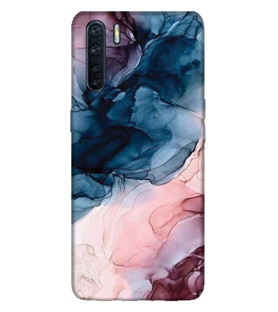 PS1323-Premium Marbles Back Cover for Oppo A91