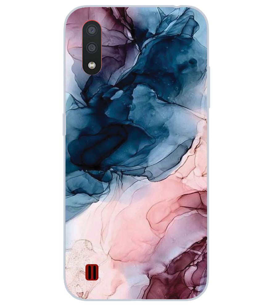 PS1323-Premium Marbles Back Cover for Samsung Galaxy M01
