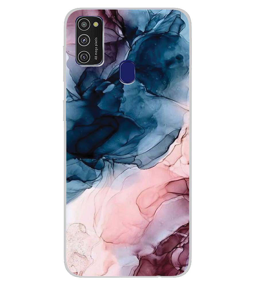 PS1323-Premium Marbles Back Cover for Samsung Galaxy M21
