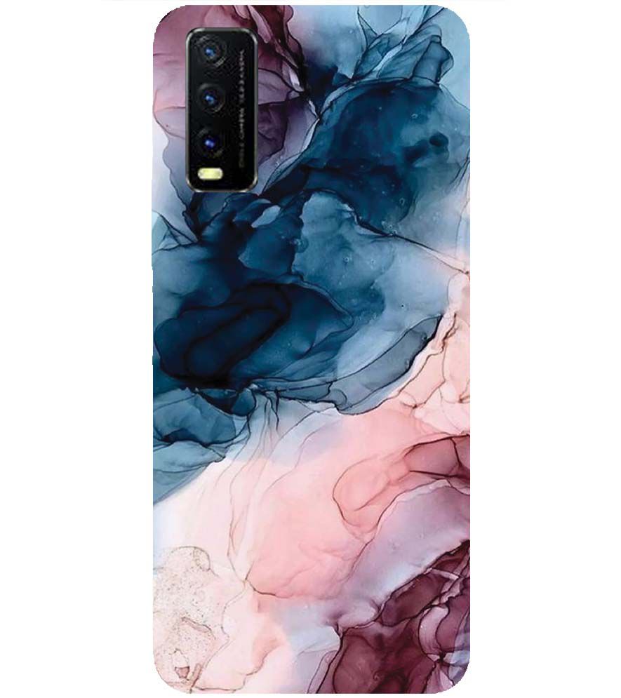 PS1323-Premium Marbles Back Cover for Vivo Y20